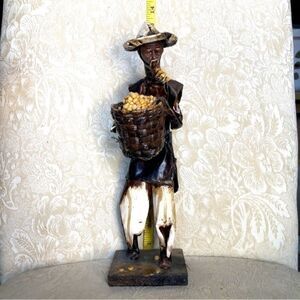 Mexican folk art paper machete old man‎ figurine Hispanic Latin handmade